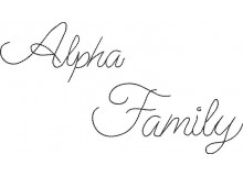 Stickserie - Alpha Family Schriftart